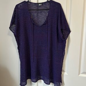 Purple swimcover up